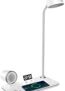 Stolní lampa s bezdrátovým nabíjením a reproduktorem