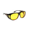 Polarizační sluneční brýle 2kus proti oslnění pro jízdu ve dne i v noci na kole a v autě, unisex [žluté a černé