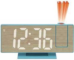 LED bambusové hodiny