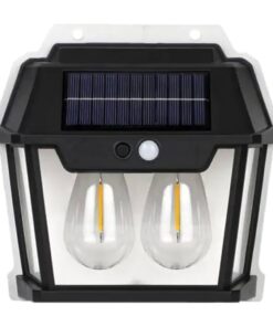 Solární nástěnné LED světlo HW 999-2W 28W s pohybovým senzorem
