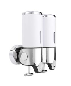 Nástěnný dávkovač mýdla a šamponu se třemi komorami