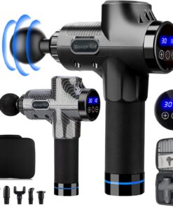 Masážní pistole s příslušenstvím