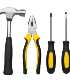 Domácí sada nářadí 4 ks – Kladivo, kleště, křížový a plochý šroubovák